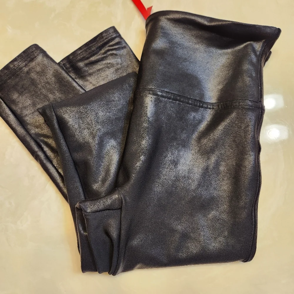 Spanx Faux Leather Leggings Size Small - Picture 14 of 16